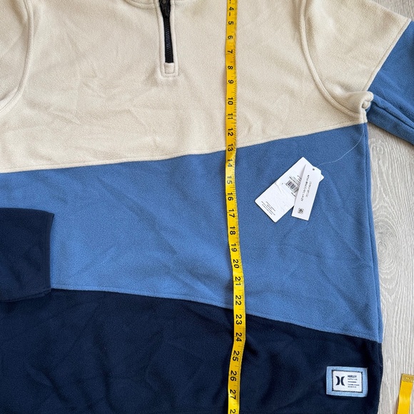 Hurley ~ Mesa Windchill ~ 1/4 zip, pullover, fleece sweatshirt ~ BRAND NEW! sz L - Picture 8 of 10